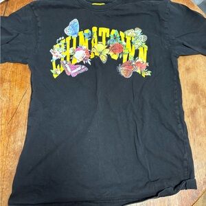 Chinatown Market T-Shirt with Floral & Butterfly Print